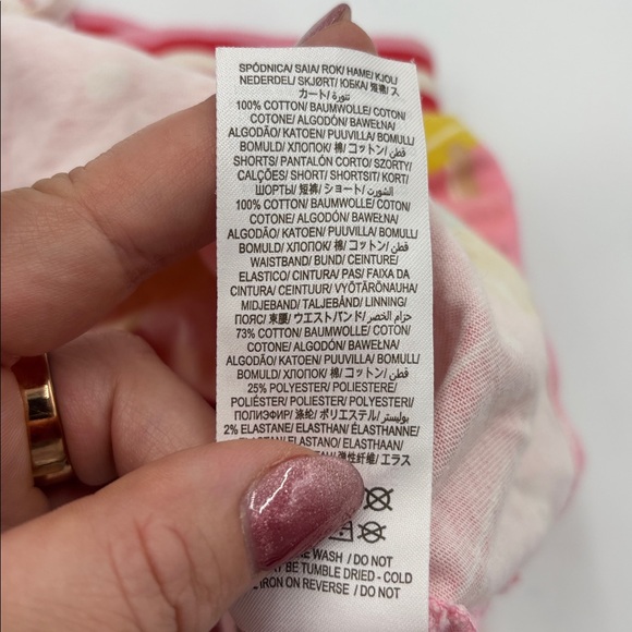 Mini Boden Pink Lemonade Ice Cream Jersey Skort - Picture 8 of 8